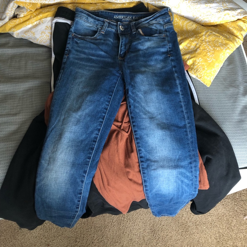 non ripped american eagle jeans